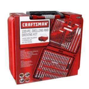 סט מקדחים וביטים 100 חלקים של Craftsman