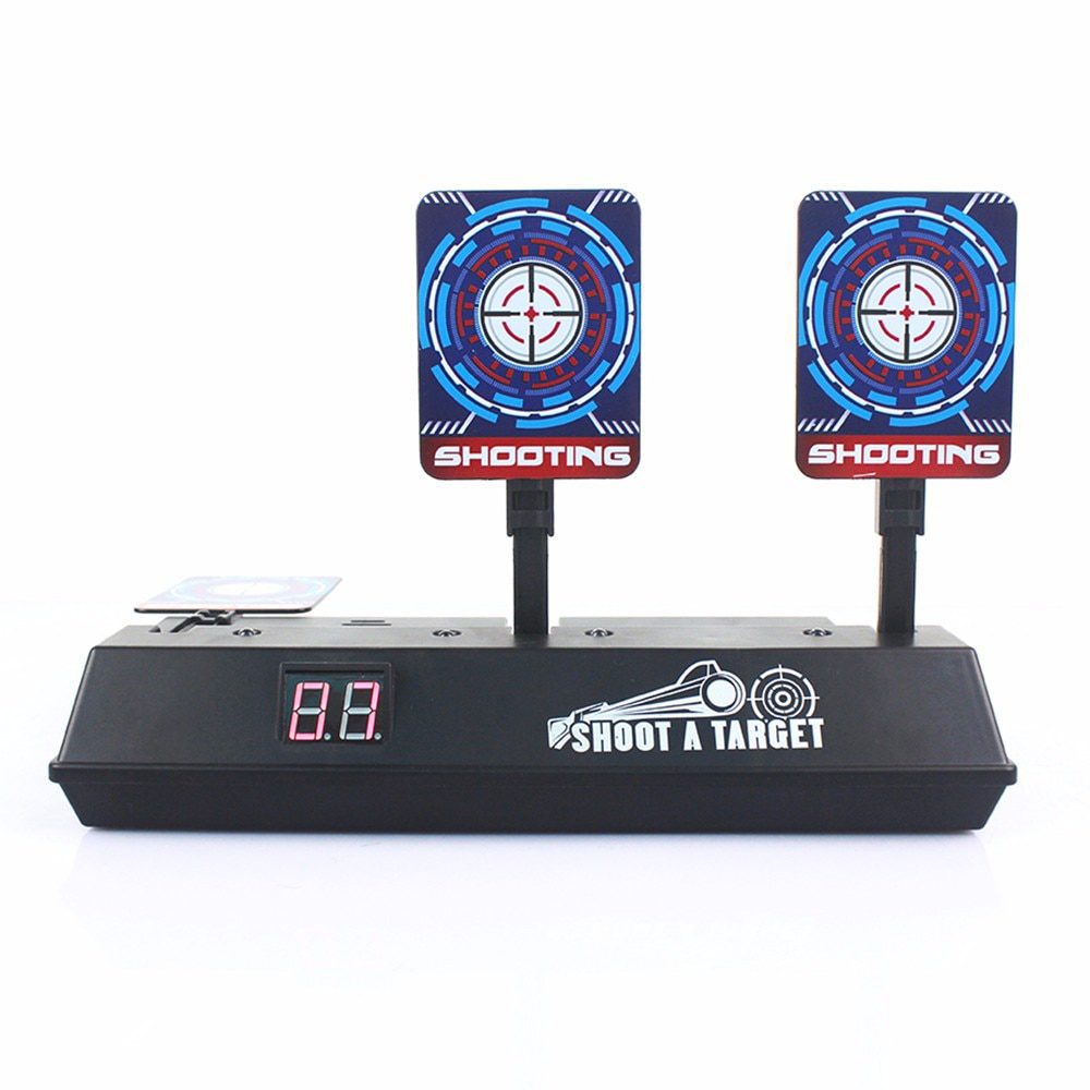 מטרה לרובה נרף NERF. חשמלית עם צג ומונה פגיעות
