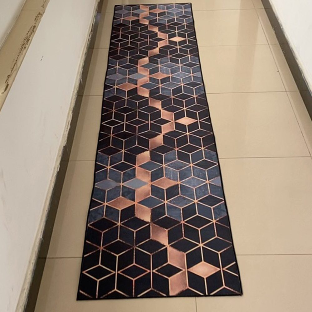 שטיחים בסלון הדפס גיאומטרי 3D אזור החלקה, שטיחי טקסטיל לבית ולחדר המיטה.