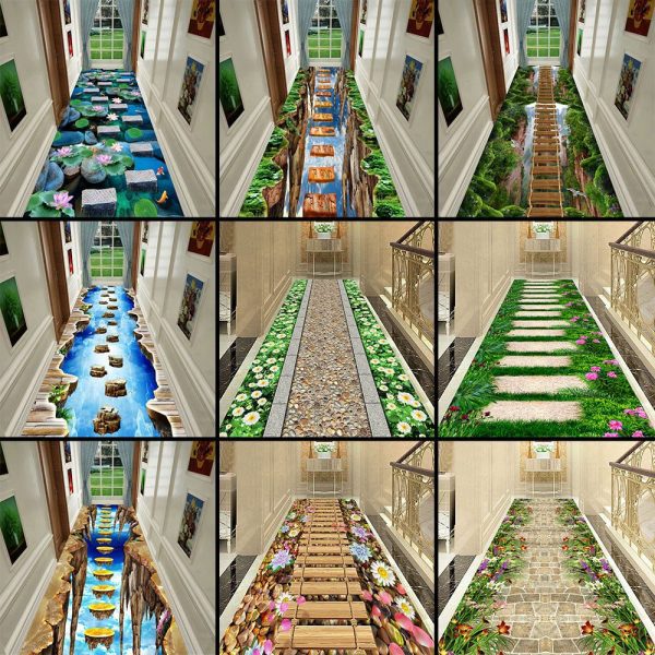 שטיח סלון 3D הרפתקאות מצחיק, מתאים גם לחדר ילדים, מטבח וחדר שינה