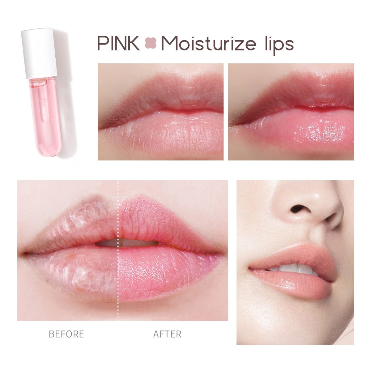 2pcs/set Day Night, Lips Enhancer Serum Plumper, Gloss Moisturizing Nourishing Sexy Plump Lip