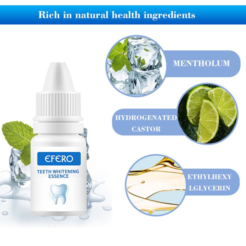 EFERO Teeth Whitening, Essence Powder, Clean Oral Hygiene Whiten Teeth, Remove Plaque Stains