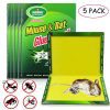 5 יחידות מלכודת דבק עכברים, מלכודת יעילה מאוד למכרסמים, לא רעילה וידידותית לסביבה