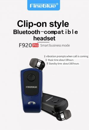 אוזנית Bluetooth עם מיקרופון, התרעת רטט על שיחה נכנסת