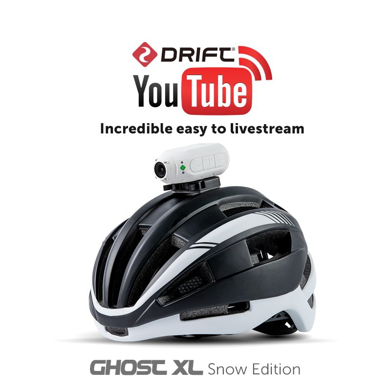 מצלמת אקסטרים, Drift Ghost XL, 1080P WiFi, עמידה למים, כולל חיבור לקסדה.
