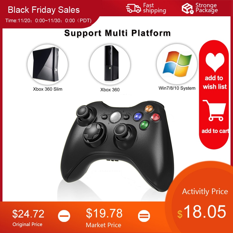 שלט אלחוטי לאקסבוקס 2.4G Wireless Xbox 360