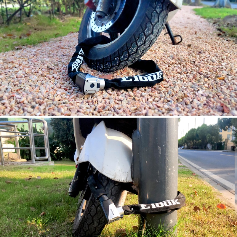 שרשרת ומנעול איכותיים לנעילת האופנוע/אופניים