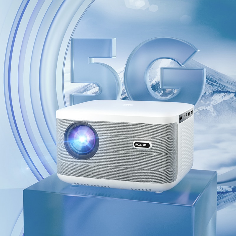 WZATCO A20, Digital Focus, Full HD, 1080P WiFi LED Video Movie Proyector Android 32G