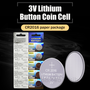 חבילת סוללות ליטיום מטבע. LM2016 BR2016 DL2016