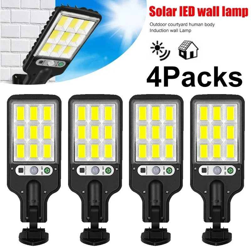 מנורת קיר סולארית LED לגינה