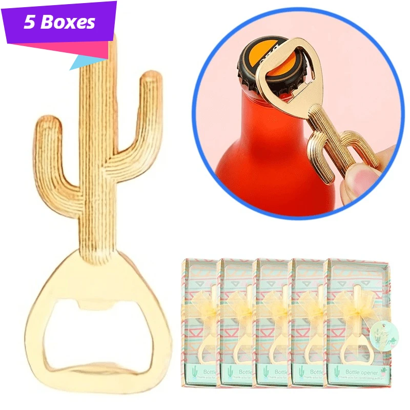 סט 5 פותחנים בצורת קקטוס