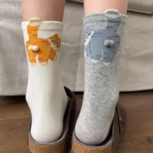 גרביים לנשים בעיצוב חתול מצחיק