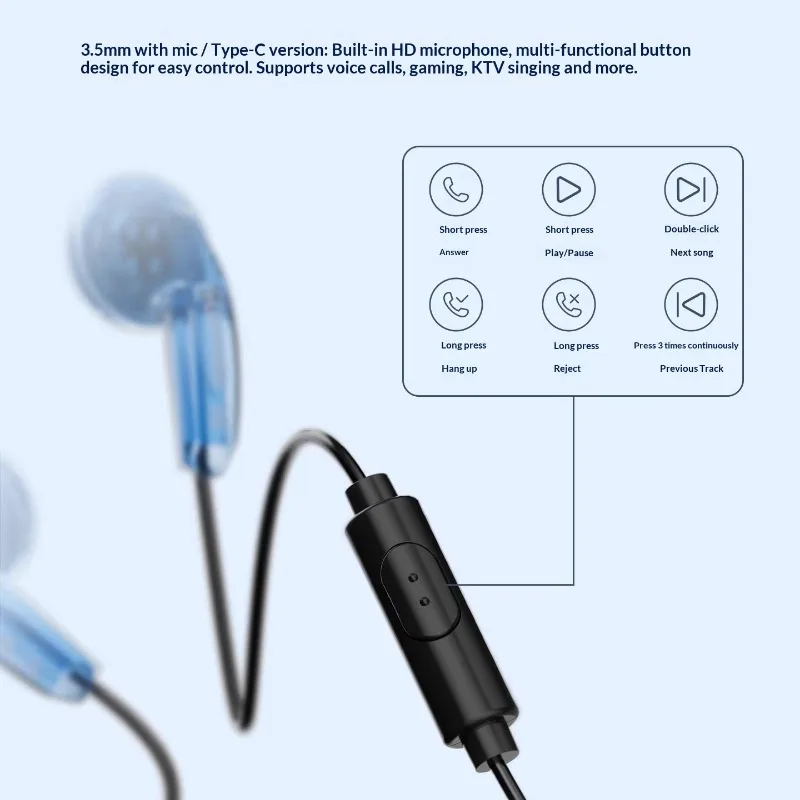 אוזניות NICEHCK מהדורת יום הולדת 10 עם חיבור Type-C