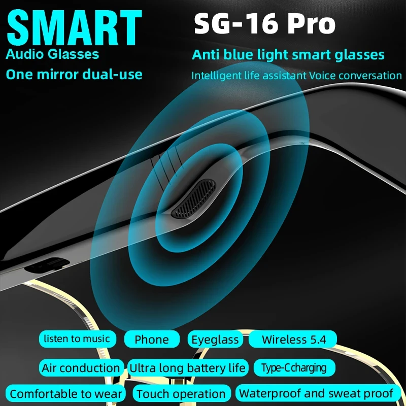 משקפי שמש חכמים Lenovo SG-16 Pro