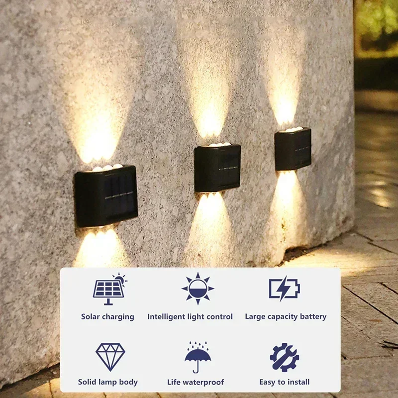 פנס סולארי LED לגינה עמיד במים