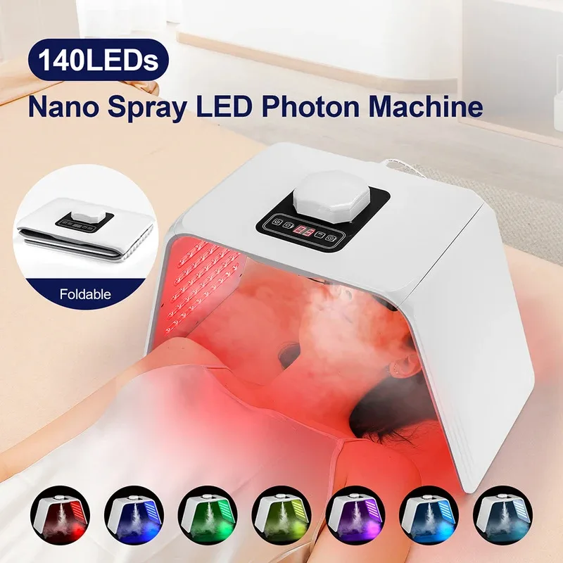 מסכת יופי LED עם 7 צבעים לטיפוח עור