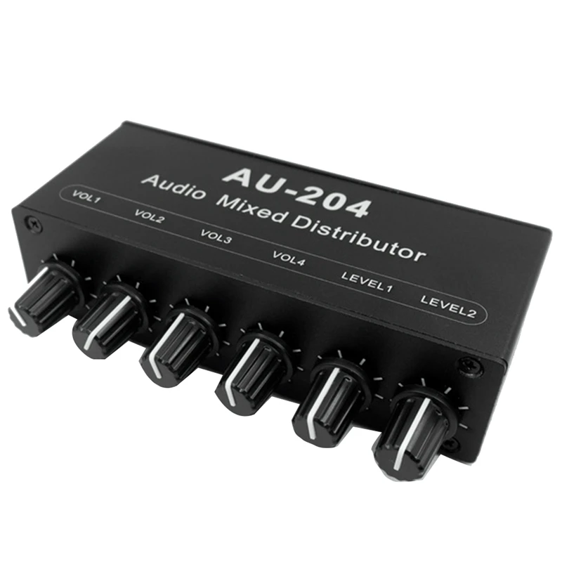 מיקסר שמע סטריאו AU-204 עם מגבר אוזניות