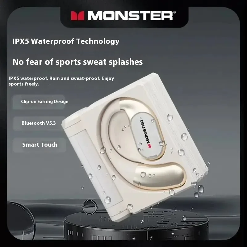 אוזניות בלוטוס MONSTER AC530 עם עיצוב מתקפל