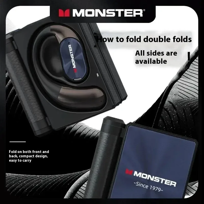 אוזניות בלוטוס MONSTER AC530 עם עיצוב מתקפל