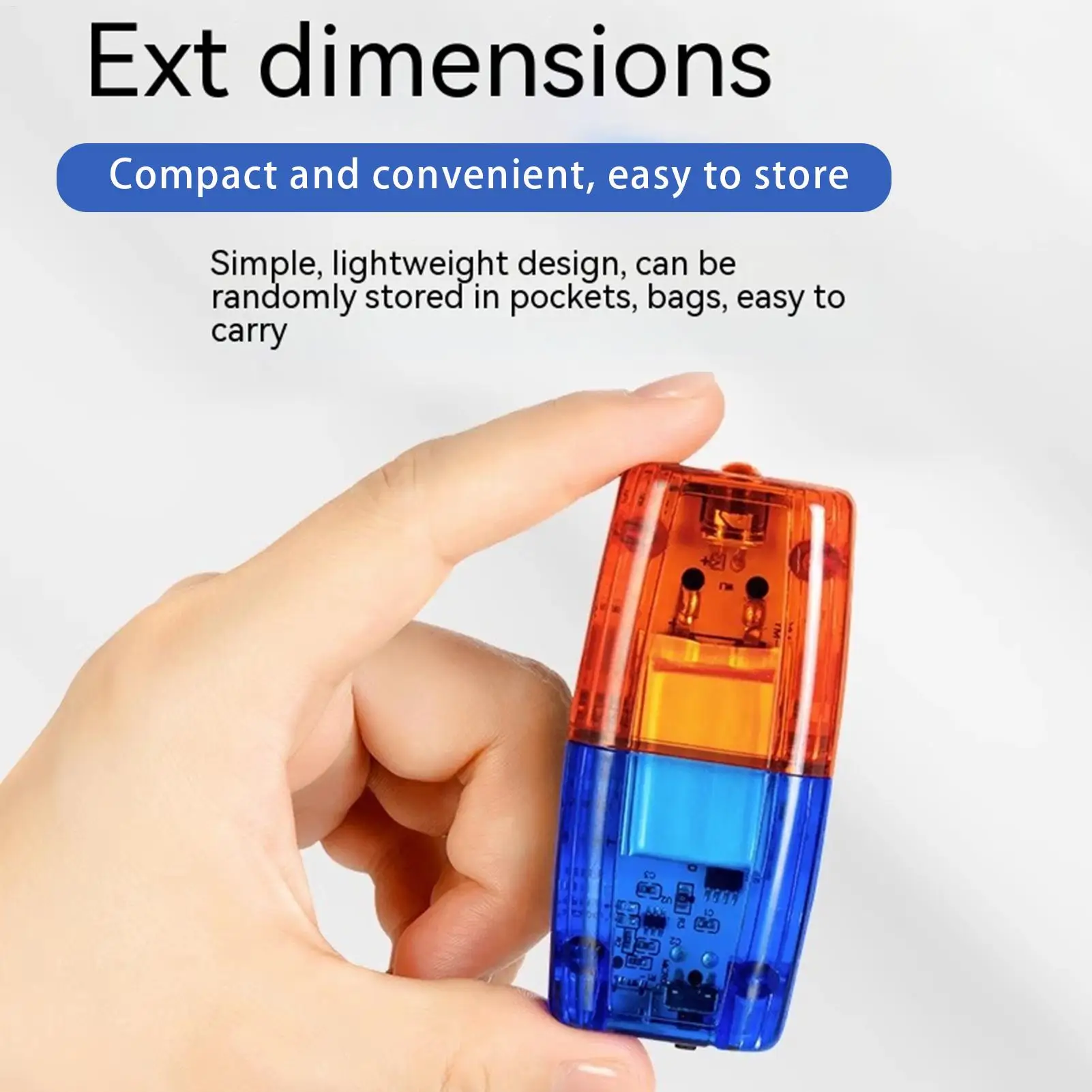אור אזהרה LED לכתף אדום וכחול