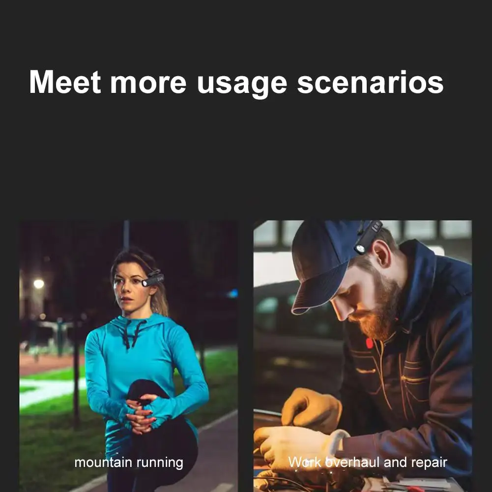 פנס ראש LED עמיד במים עם חיבור לאוזן