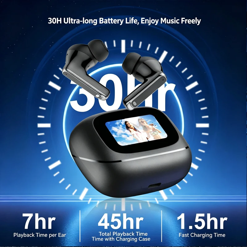אוזניות BOSECXT TOUR PRO6 אלחוטיות עם מסך מגע