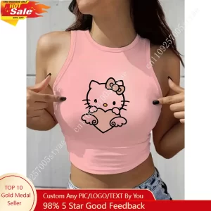 חולצת גביה קלאסית של HELLO KITTY לנשים