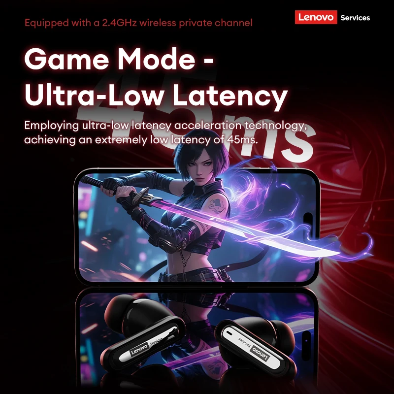 אוזניות גיימינג Lenovo GT103 בעיצוב מודרני