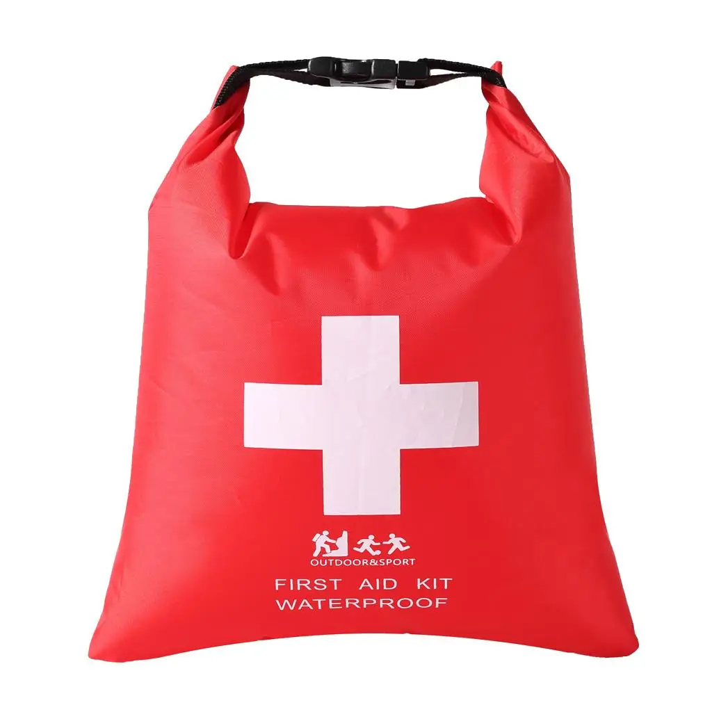 ערכת עזרה ראשונה waterproof 1.2L בצבע אדום