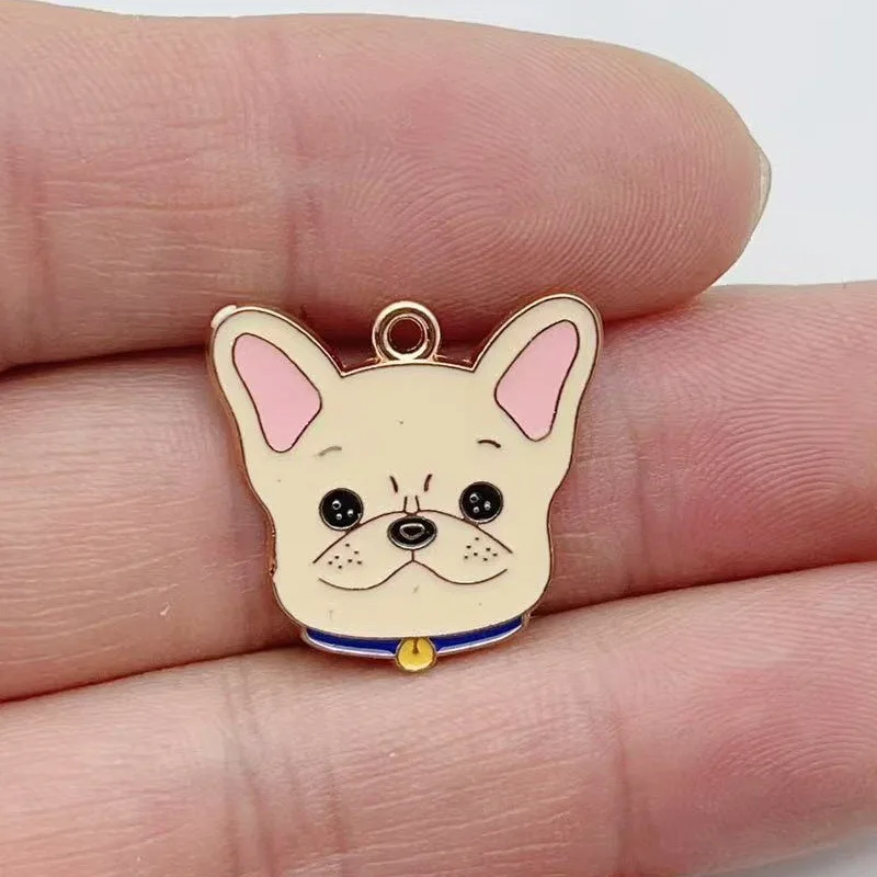12 תליוני כלבים מצויירים לתכשיטים