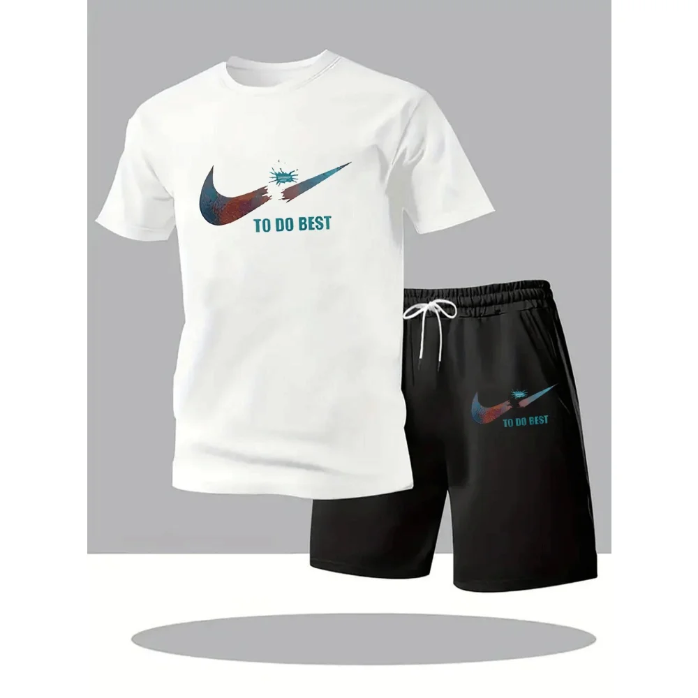 סט ספורט גברים לקיץ בעיצוב אופנתי