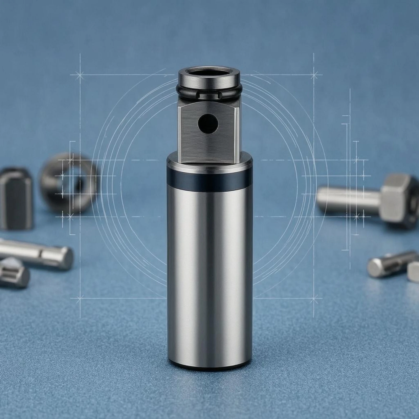 מתאם ש Drill בצבע כסוף מבריק