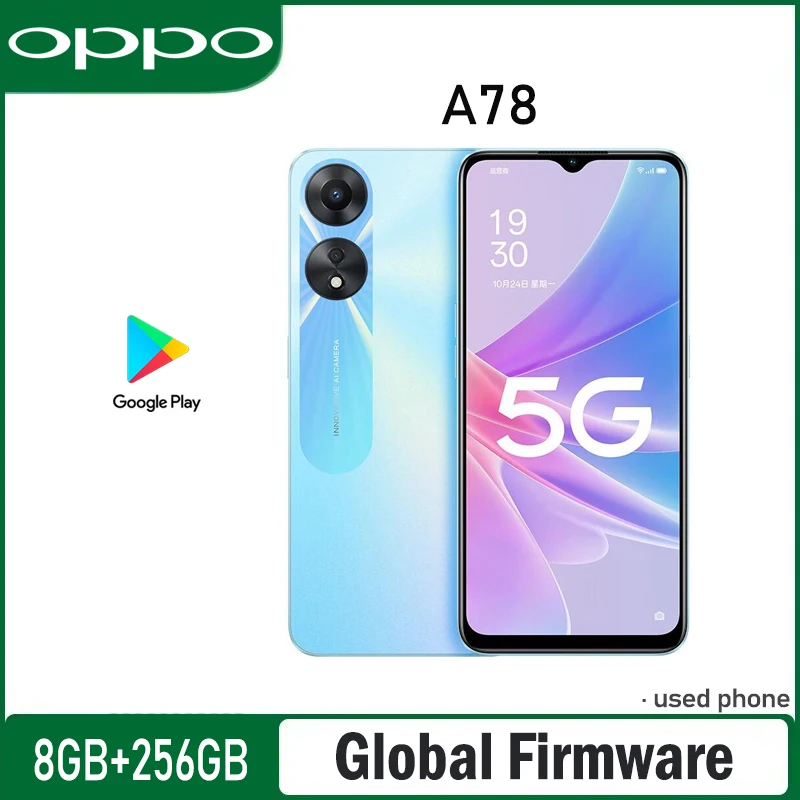 סמארטפון OPPO A78 5G בצבע שחור