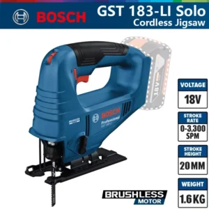 מסור גיזום חשמלי בוש GST 183-LI מקצועי 18V