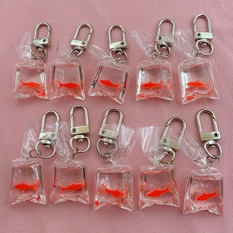 10 יחידות מחזיקי מפתחות דג מעששית