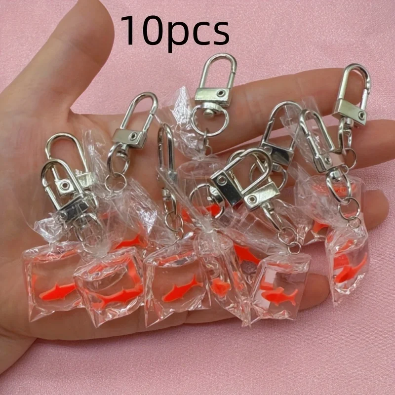 10 יחידות מחזיקי מפתחות דג מעששית
