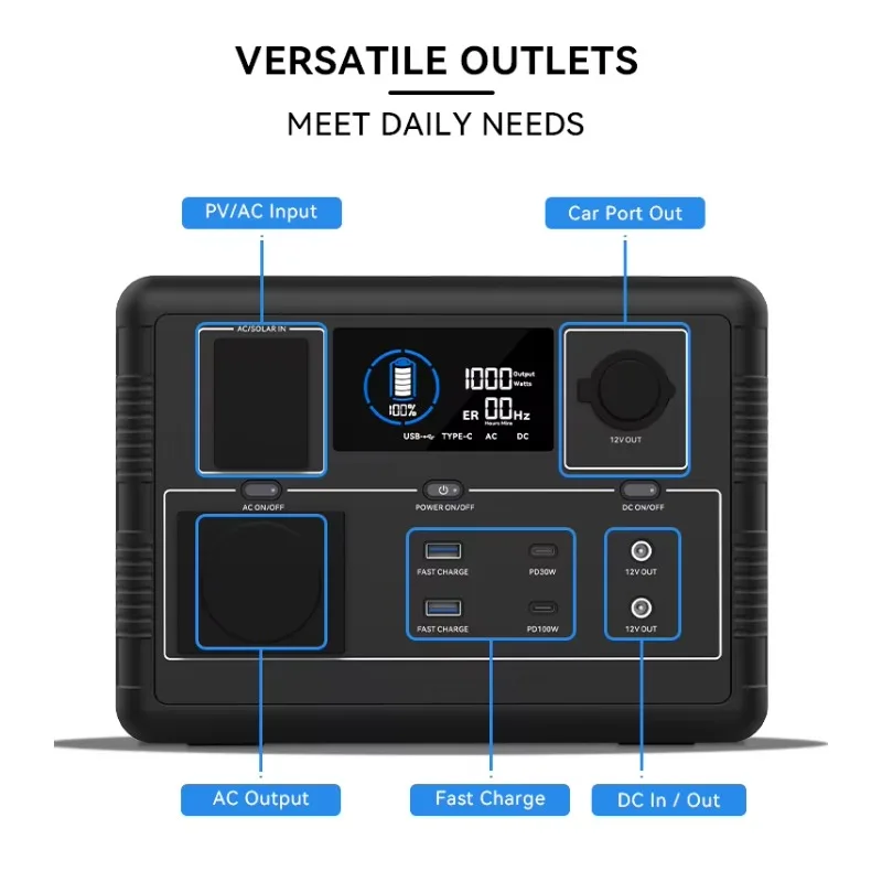תחנת כוח ניידת סולארית 2400W
