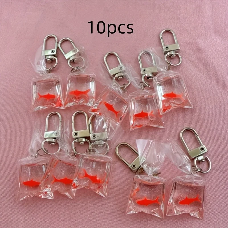 10 יחידות מחזיקי מפתחות דג מעששית