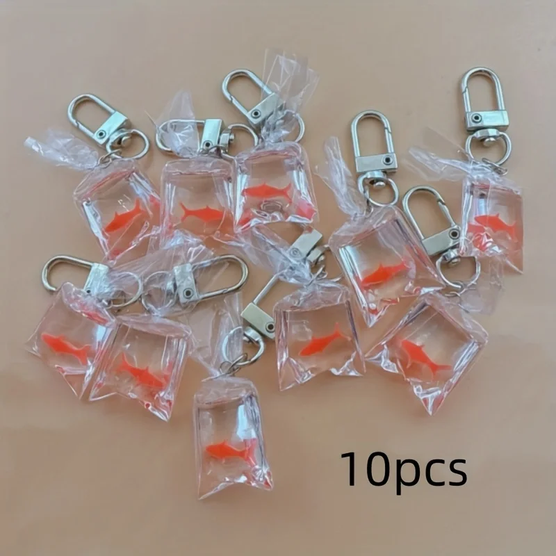 10 יחידות מחזיקי מפתחות דג מעששית
