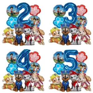 9 יח' בלוני פו פטרול בעיצוב דיגיטלי – מסיבת יום הולדת