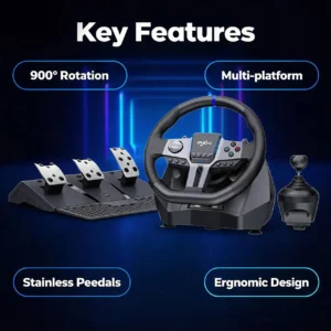 הגה מירוצים PXN V9 Gen2 עם רטט