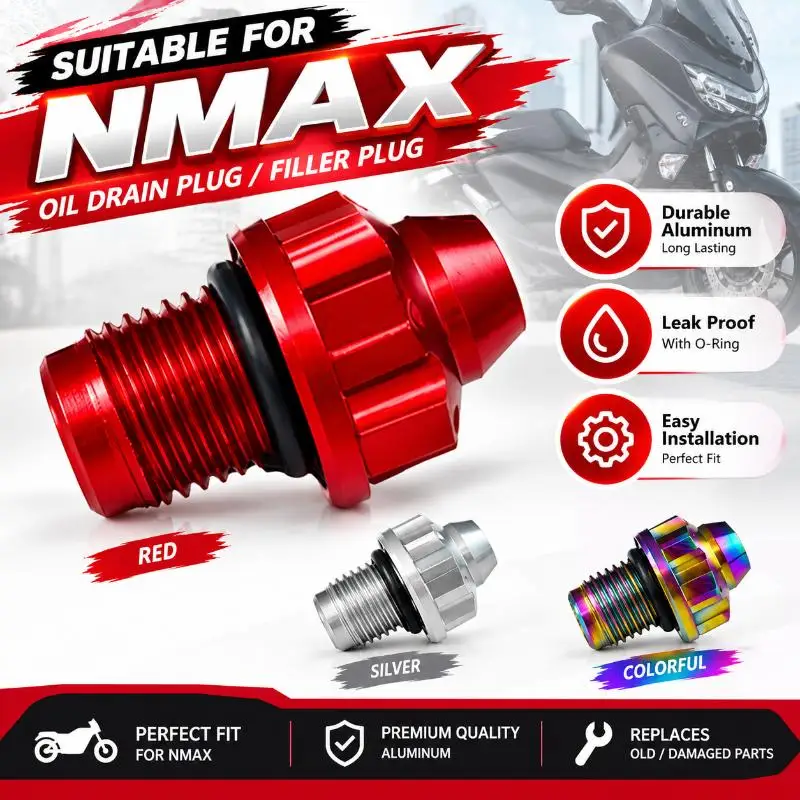 ברגים מאלומיניום לשדרוג אופנוע NMAX155