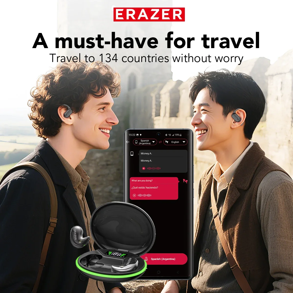 אוזניות בלוטות' EARZER XF58 בעיצוב נוח